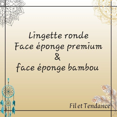Lingette ronde personnalisée