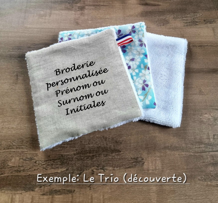 Lot de Lingettes Lavables Personnalisables – Douceur & Éco-responsabilité