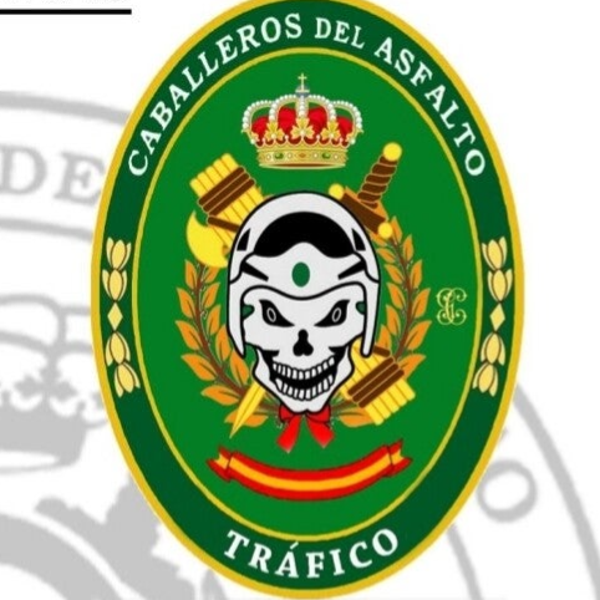 PEGATINA CABALLEROS DEL ASFALTO TRÁFICO