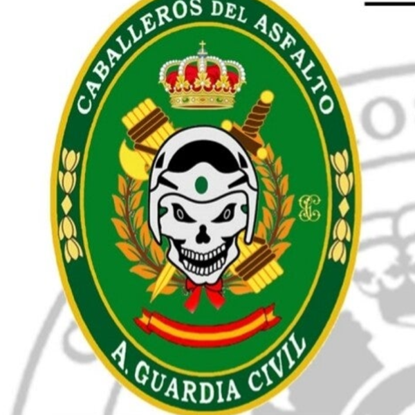 PEGATINA CABALLEROS DEL ASFALTO A. GUARDIA CIVIL