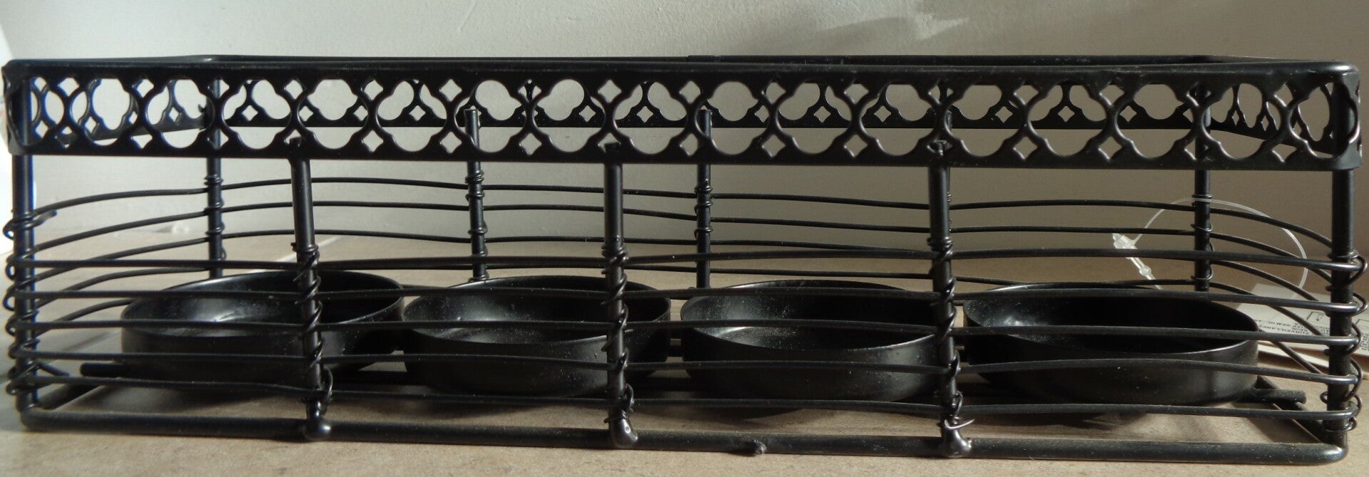 Theelichthouder IJzer zwart