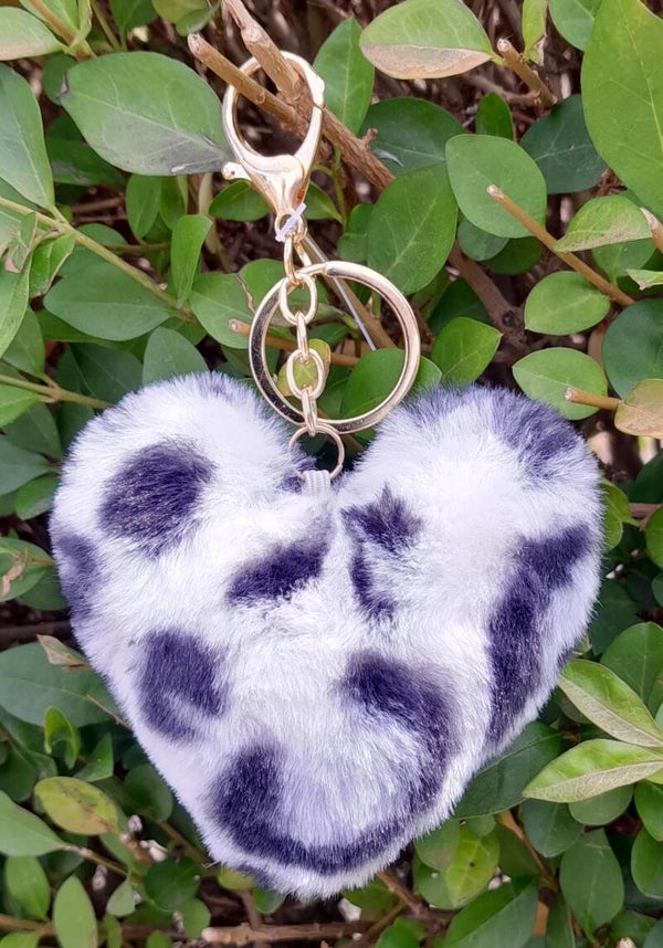 Sleutelhanger Hart Tijger Wit