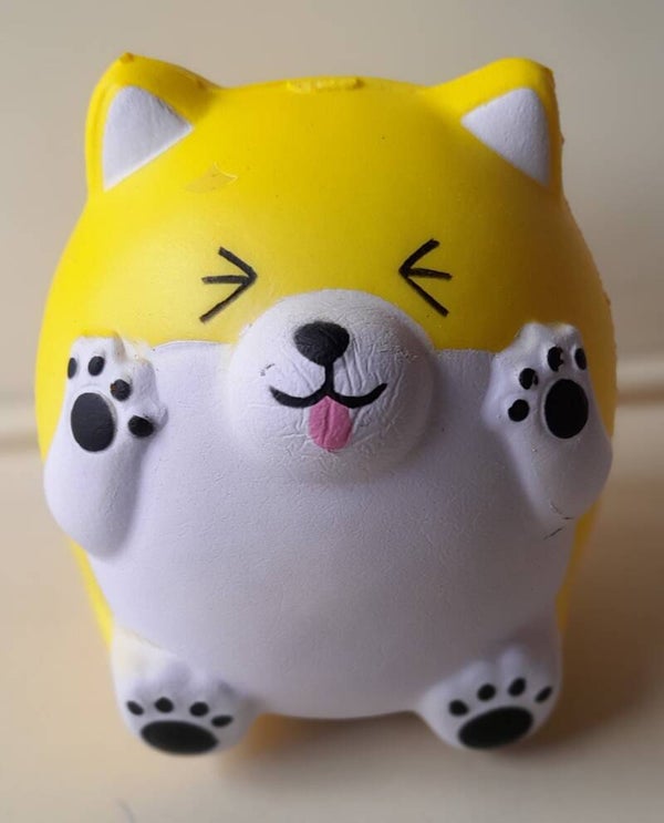 Sleutelhanger Kawaii Squishy Egel Geel