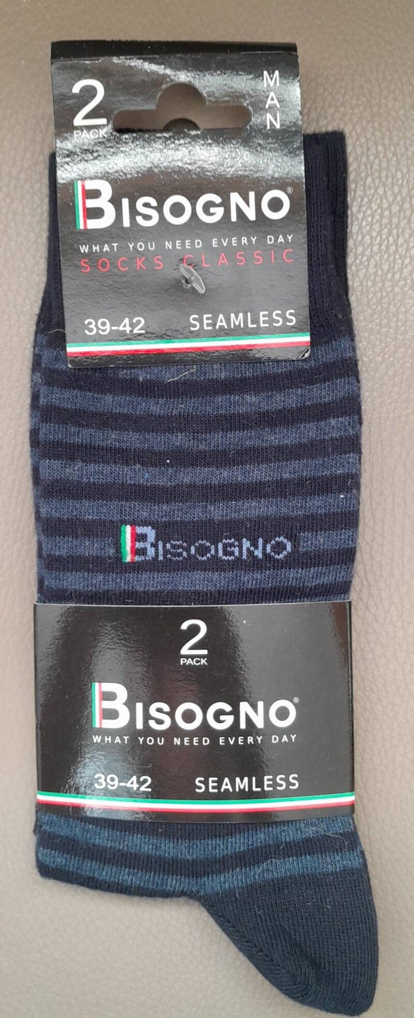 Bisogno Naadloos Blauw Gestreept Maat 39 - 42