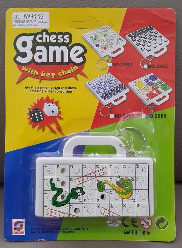 Mini Slangen Gezelschapsspel Sleutelhanger