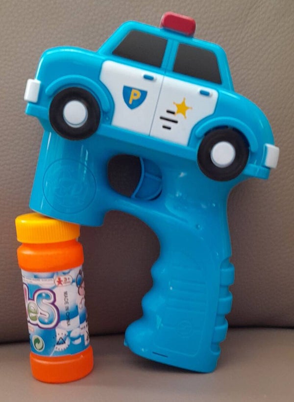 Bellenblaas Pistool Politieauto - Blauw