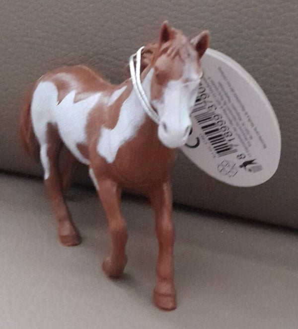 Toi-Toys Miniatuur Dieren - Speelgoed Hengst Bruin Met Witte Vlekken