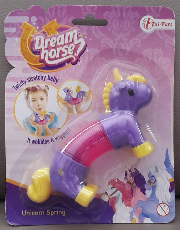 Toi-toys Springveer Dream Horse Unicorn 12,5 Cm Paars