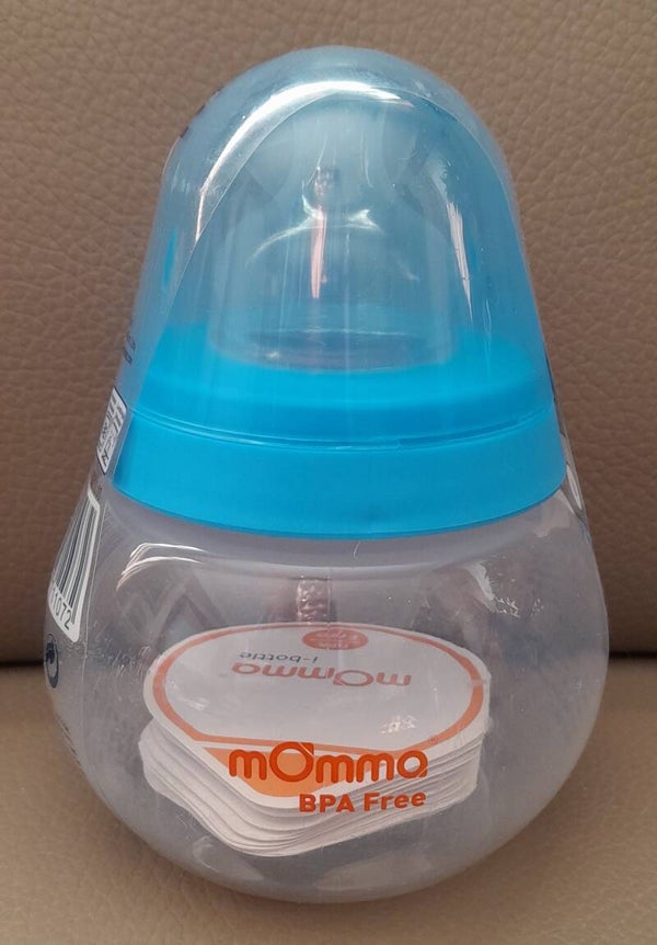 Tomy MOmma Zuigfles 250 ml -  Blauw