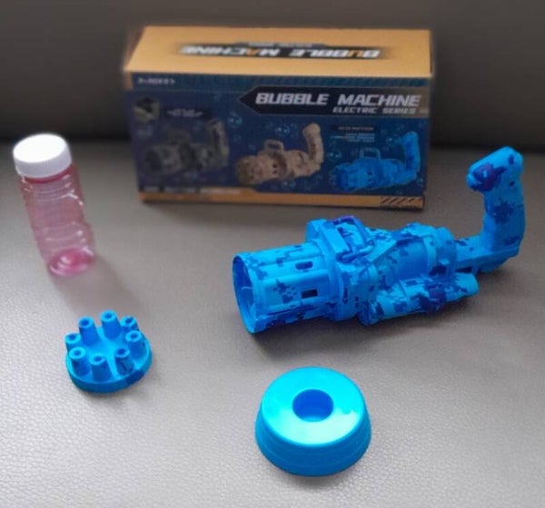 Electric Bubble Machine - Gun Blauw