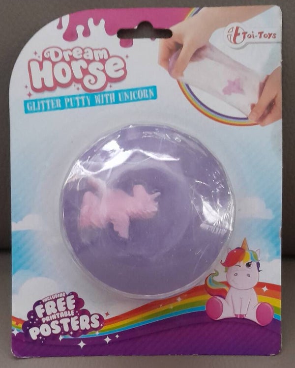 Toi-Toys Dream Horse Glitter Putty Eenhoorn