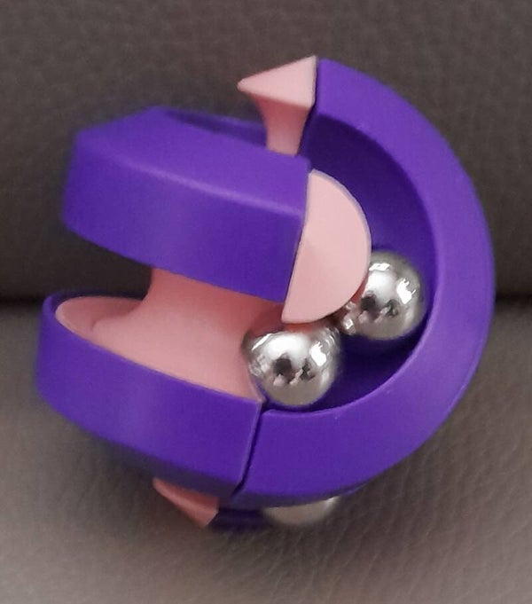 Fidget Toys - Bead Orbit - Kralen - Cube - Roze/Paars