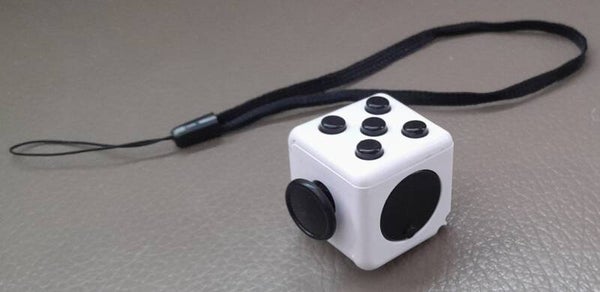 ABC Fidget kubus - Anti Stress Speelgoed 3 Cm  "Wit/Zwart"