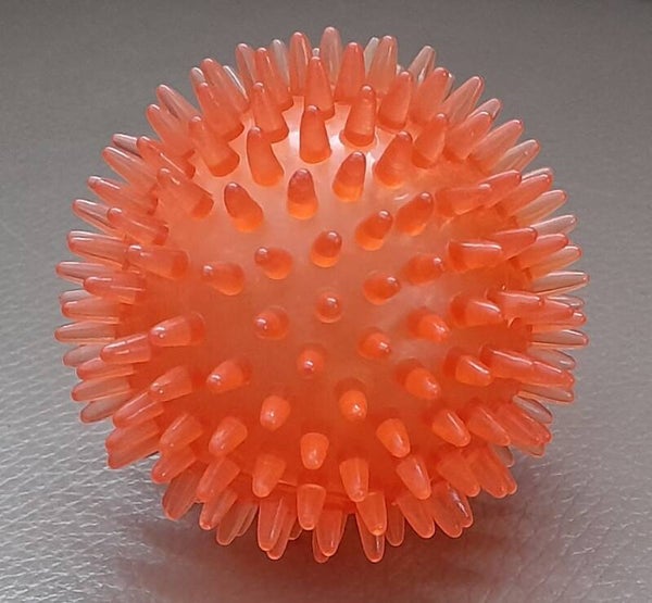 Honden Speelgoed Stekelbal Met Geluid Rood 6 Cm