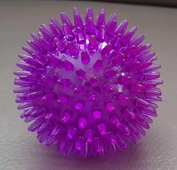 Honden Speelgoed Stekelbal Met Geluid Paars 6 Cm