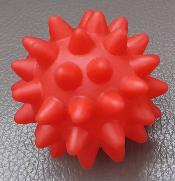 ABC Honden Speelgoed Stekelbal Met Geluid Rood 6,50 Cm