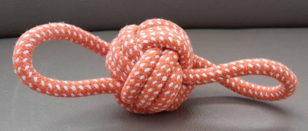 Honden Speelgoed Touw Bal Met 2 Lussen 19 Cm