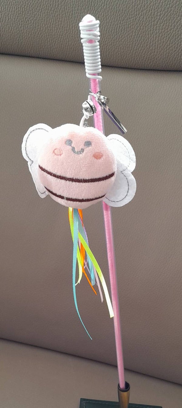 Katten Hengel - Katten Speel Stok - Bijtje Roze