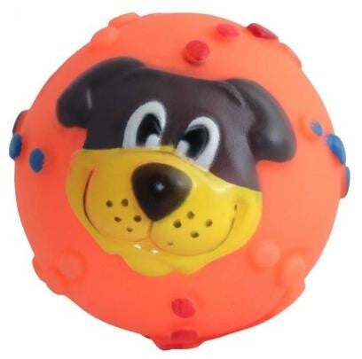 Squeaky Dog Toys - Piep Speelgoed Voor Honden - Bal - Oranjel - 8 Cm