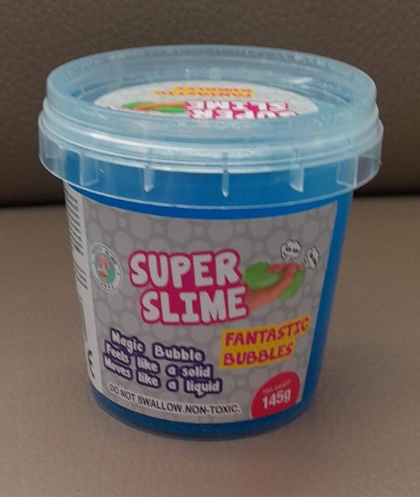 abc Super Slime/putty Magic Bubbles Glitter 145 Gram - Blauw
