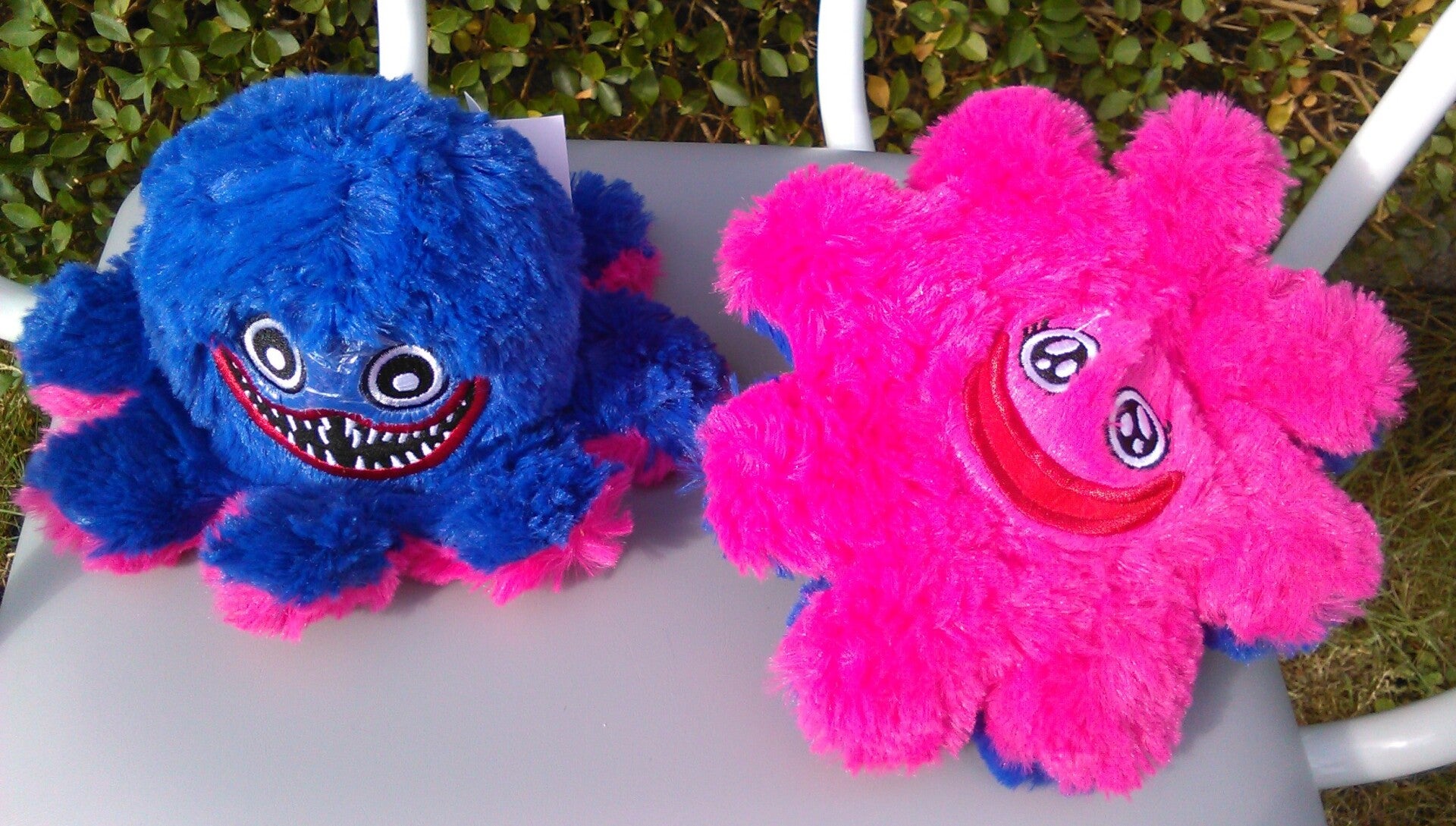Poppy Playtime - Mood octopus - Huggy Wuggy - Kissy Missy - 20 cm - Pluche - blauw - roze