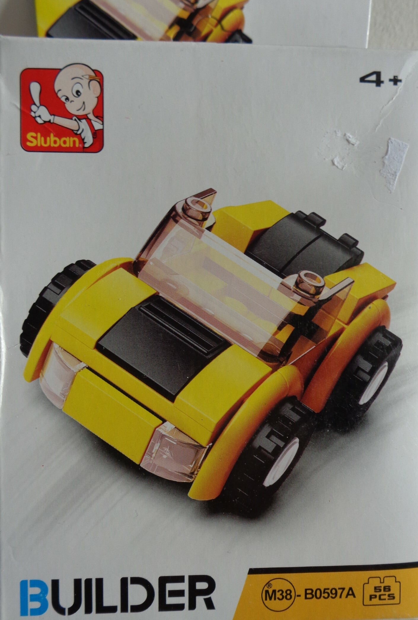 sluban builder auto geel