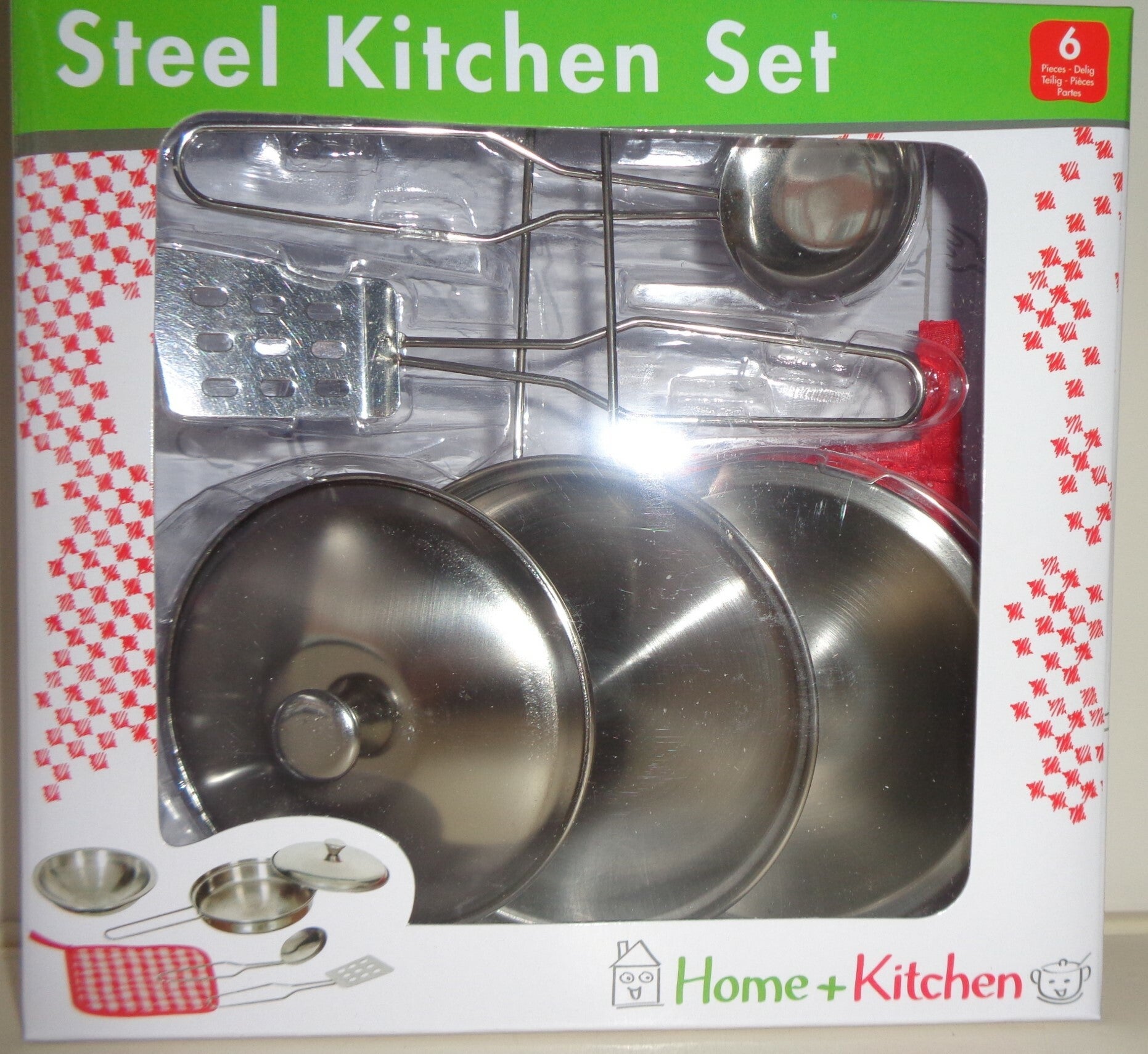 Johntoy stalen pannenset 6-delig