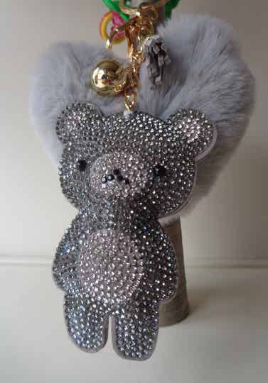 Sleutelhanger Beer Grijs