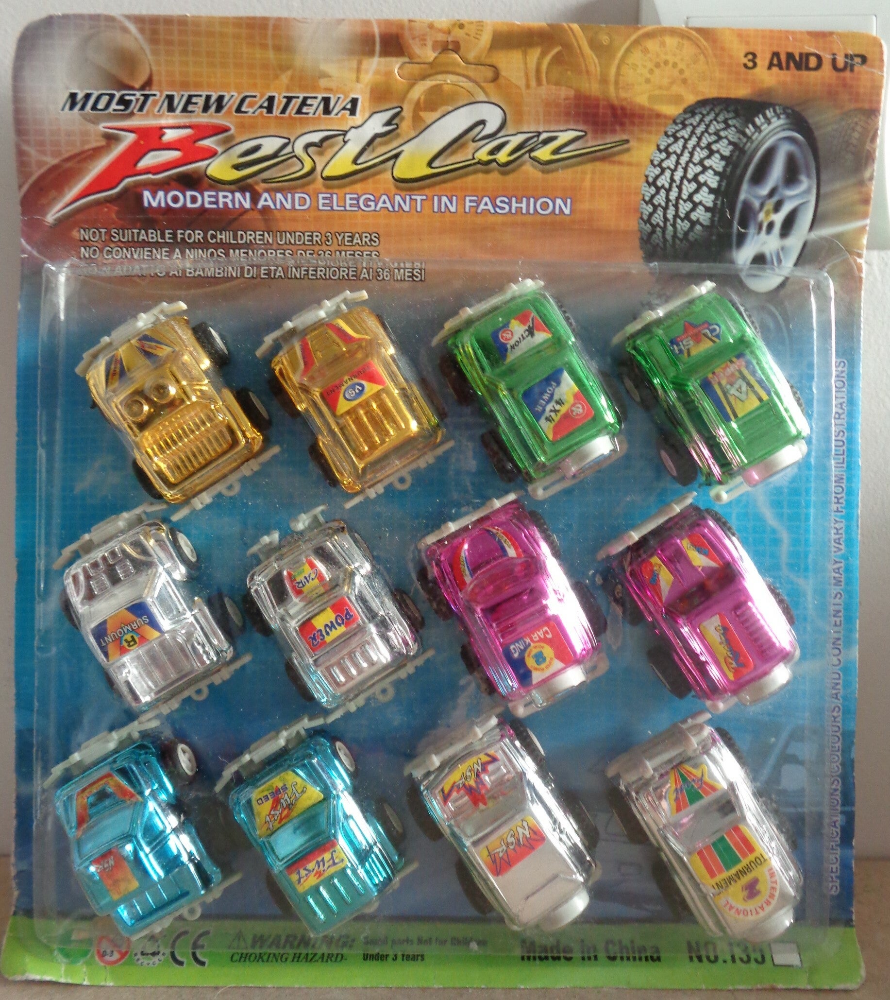 Glimmende Race auto's 12 Stuks