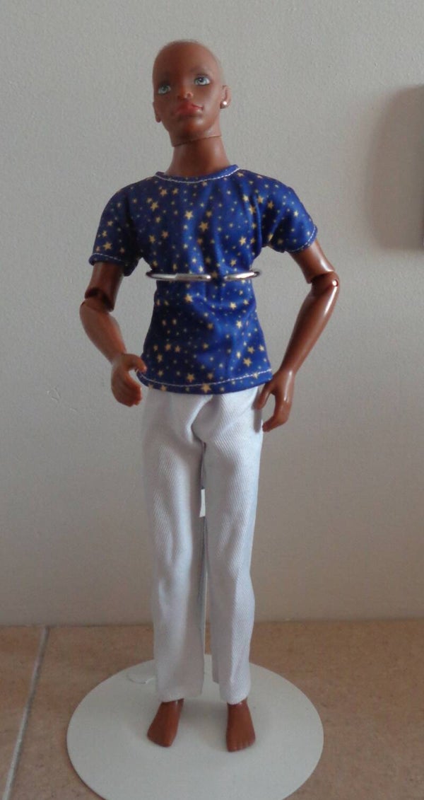 Tienerpoppen Outfit Heren Blauw Sterren