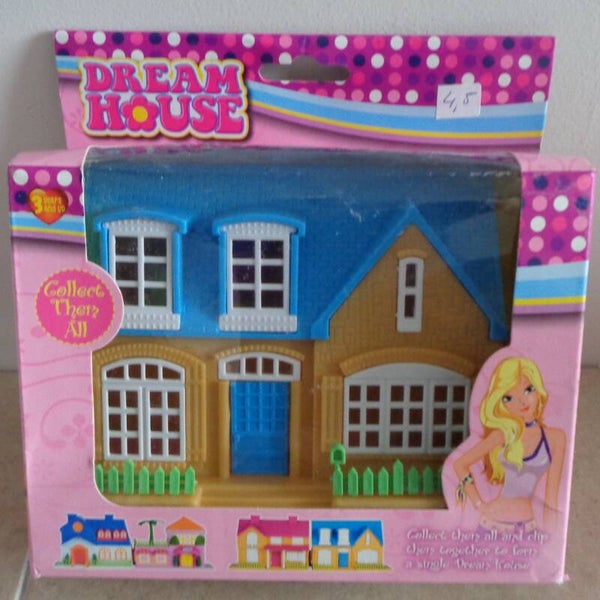 Jonotoys Speelhuis Dream House Lichtblauw 16.5 cm