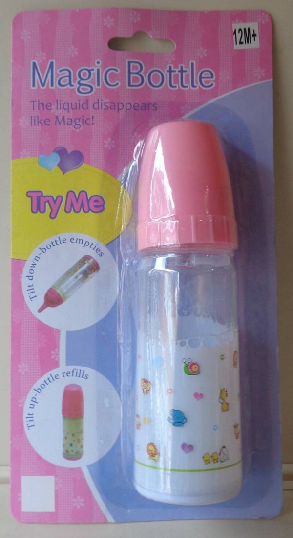 Toys Amsterdam Magische Drinkfes Wit/Roze 14,5 Cm