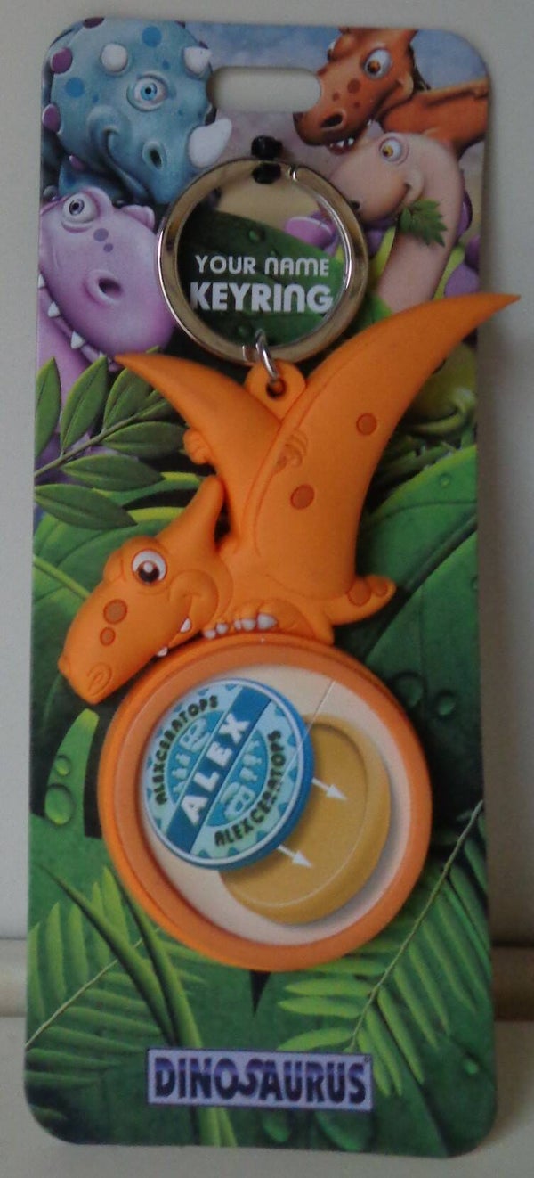 Sleutelhanger Dinosaurus Oranje 10,50 Cm