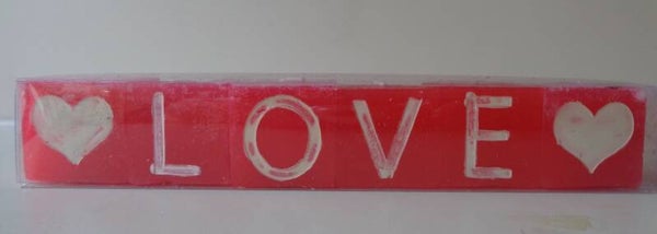 Kaarsen Love 18x3cm