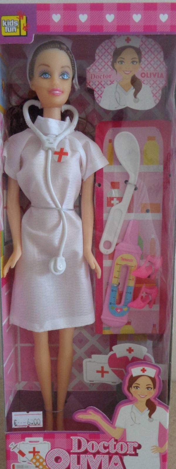 Eddy Toys Kids Fun Tienerpop Dokter Olivia met Stethoscoop