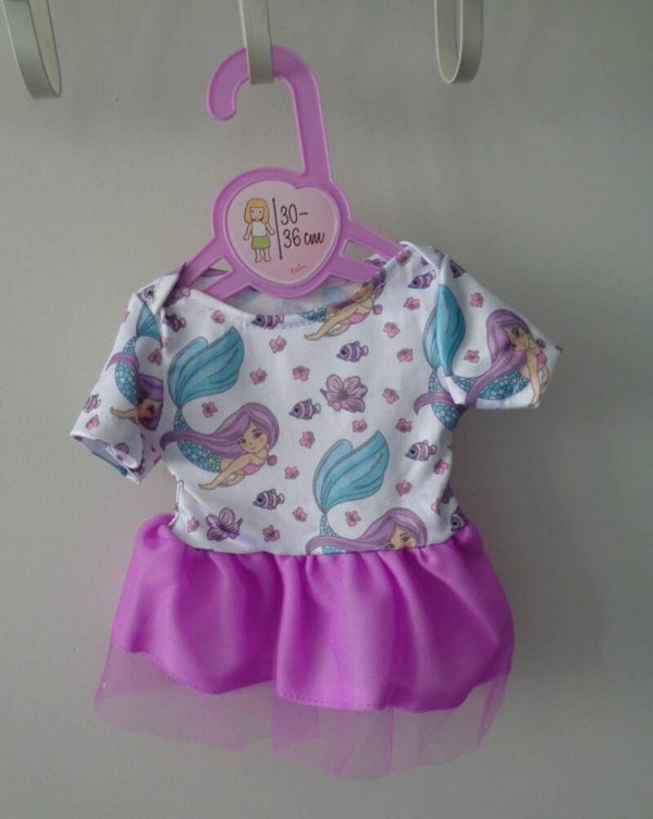 Babypoppen Kleed Zeemeermin  43 cm