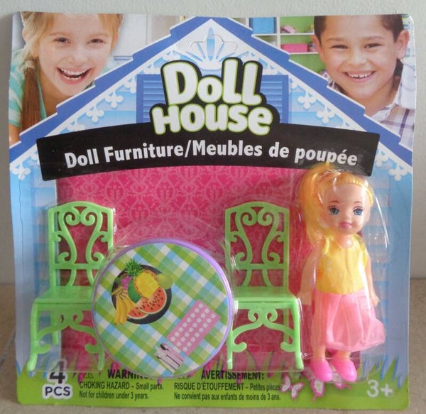 ABC Poppenhuis Meubelen Keuken 4 Delig