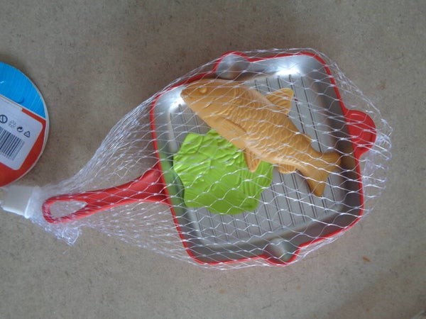 Eddy-Toys keukenspeelset pannetje met vis en sla