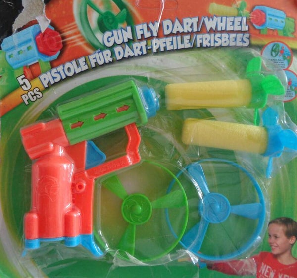 ABC Eddy Toys Pistool Met Pijlen/schijven Oranje