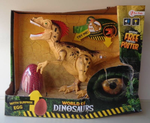Toi-Toys World of Dinosaurs Dinosaurus Met Licht en Geluid en Ei