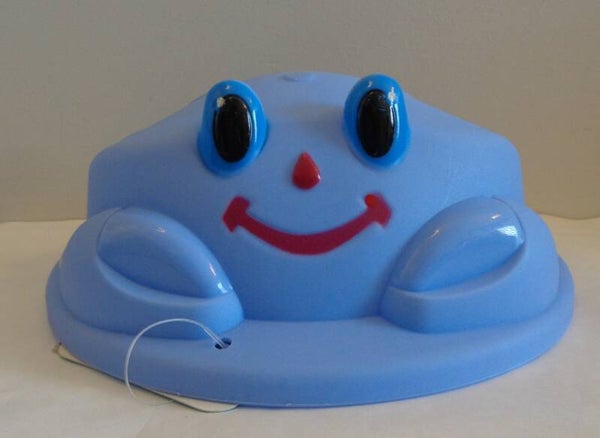 Zand Figuur Crab blauw - 16 cm
