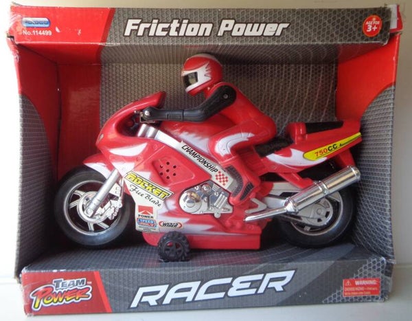 Powco Team Power Race Motor Met Bestuurder Rood