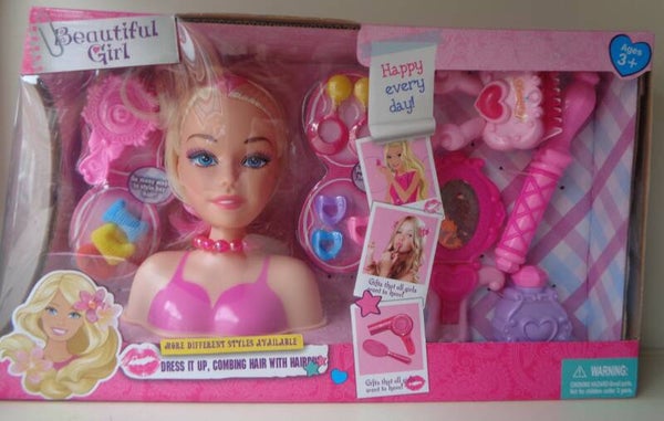 Beautiful Girl Kapperskop Met Accessoires