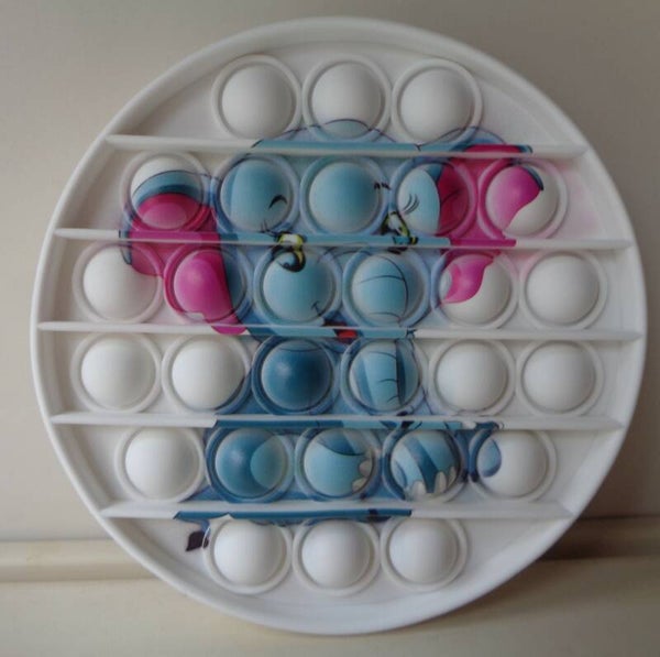 Fidget Pop It Toy Olifant Rond