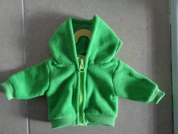 Babypoppenkleding Vest Groen