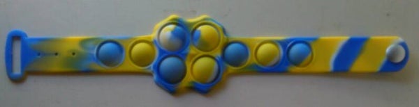 Fidget Pop It Armband Geel/Blauw
