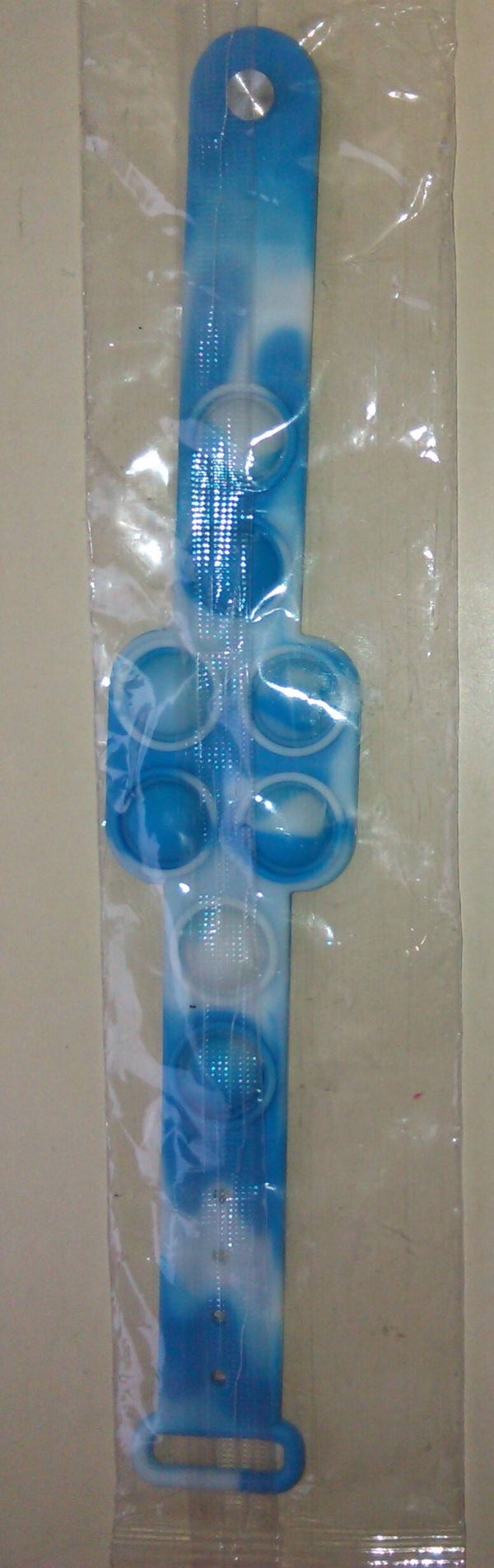 Fidget Pop It Armband Blauw/Wit