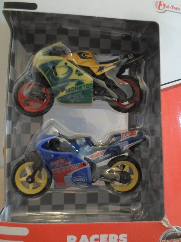 Johntoy motor Super Bike  groen en blauw