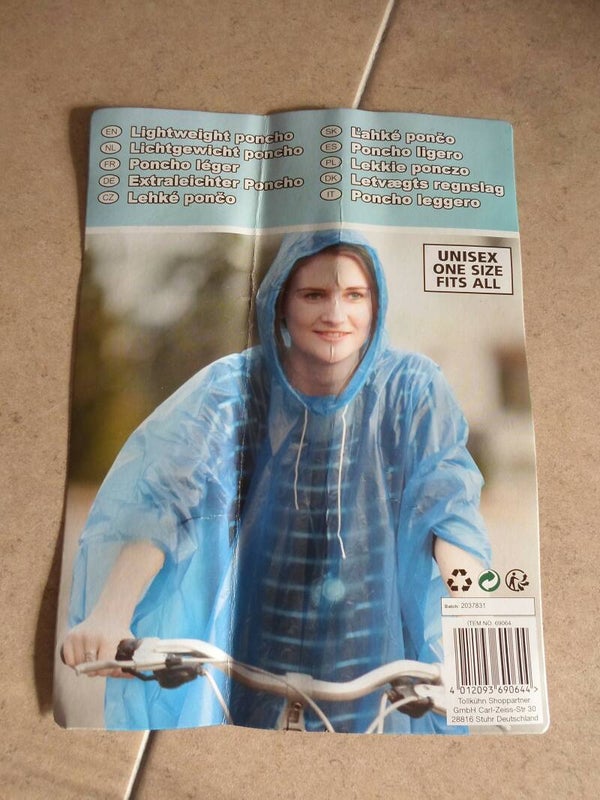 Licht gewicht regen poncho