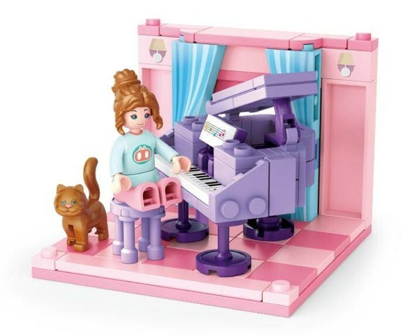 Sluban Studeerkamer Junior 14,6 cm Roze/Paars 111-Delig